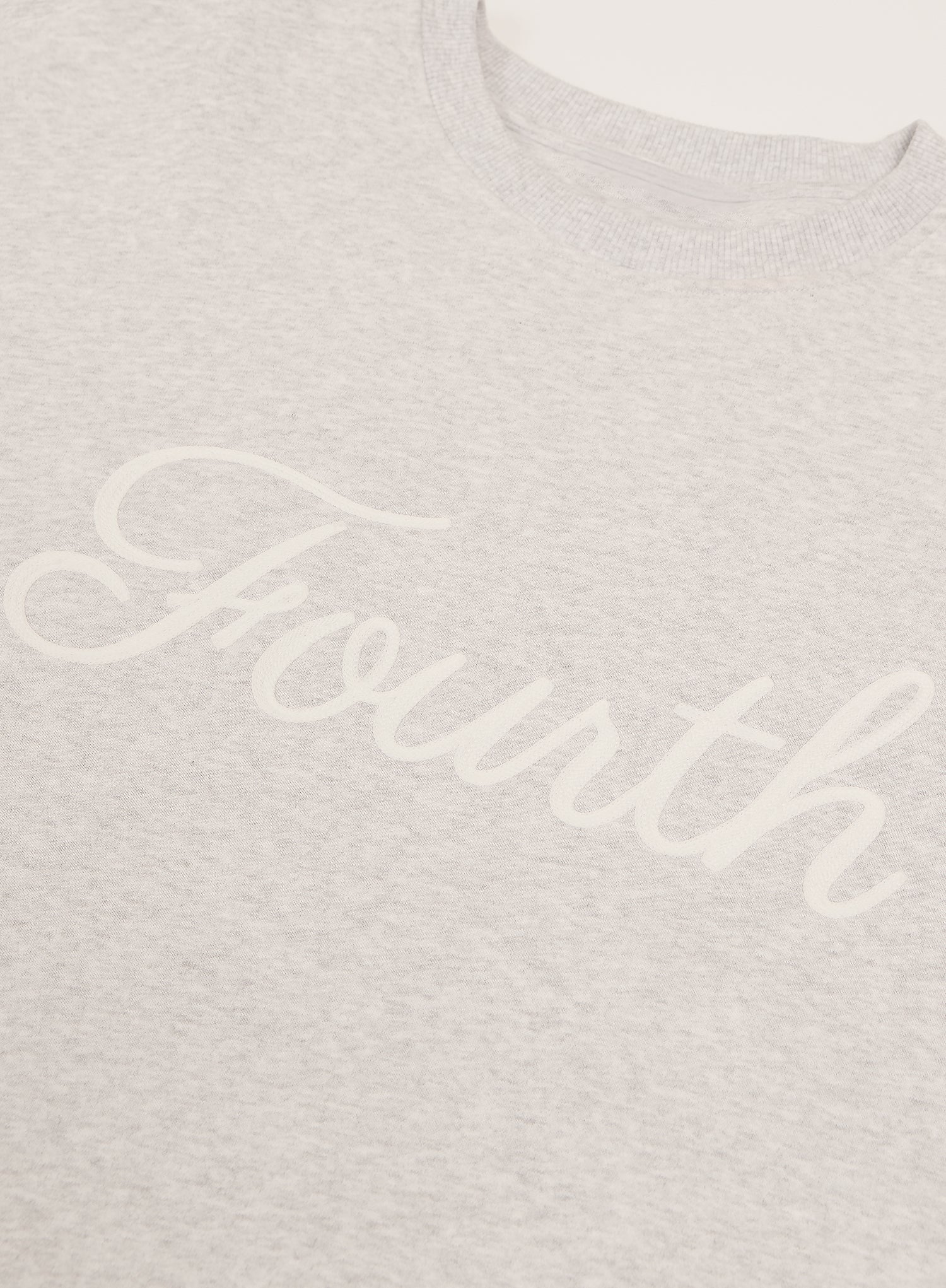 Light Grey Fourth Script Slogan Sweatshirt